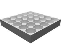 Paint Bottle Organizer for DecoArt Folk Art 59ml - 25 Slot Wall Mount Storage