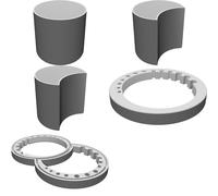 Paint Brush Cleaner Dual Well with Ring Holder for Acrylic Art Professional Tool