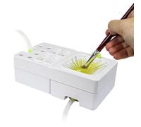 Paint Brush Cleaner Tool, Paint Brush Cleaner, 7.28x4.21x4.21 Inch Paint Brush Cleaner for Kids, Electric Paintbrush Cleaner, Paint Water Dispenser for Kids, Paint Brush Washer for Kids