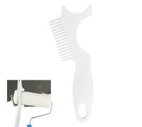 Paint Brush Comb, Roller Cleaner Tool, 9.33x3.46in Compact Heavy Duty Scraper, Multisurface Cleaning, Authentic Steel Teeth for Walls, Trim, Furniture, Art Station, Maintenance