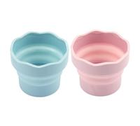 Paint Brush Rinser, 2Pcs Paint Brush Cleaner Collapsible Silicone Cleaner Cups Portable Rinse Cup Painting Supplies Artists Gifts Rinser