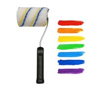 Paint Brush Roller,House Projects Renovation Supplies - Painting Roller Brush - For Doors Fences Decks Wall Ceilings Decorations Cabinets, Cotton, Polyester, Acrylic