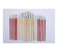 Paint Brushes Professional 24 Nylon Hair Combination Brush Set Linen Pencil Bag Packaging Suitable For Watercolor Oil Painting Acrylic Painting For Watercolor Oil Paintin(Multi-Colored-Free Size)
