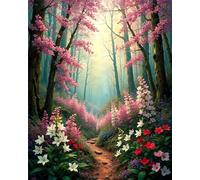 Paint by Number for Adult,Plants Jungle DIY Oil Painting Kits on Canvas for Beginner,with Brushes and Acrylic Pigment,Paint by Numbers Arts and Crafts Kit for Home Decor with frame,50x65cm