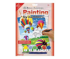 PAINT BY NUMBERS HOT AIR BALLOON AGE 8+ ACRYLIC PAINTS