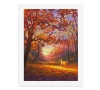 Paint by Numbers Un Golden Retriever in autunno Woods-1 Kit di pittura digitale per adulti Crea la tua scena magica forniture artistiche senza cornice 40 x 50 cm
