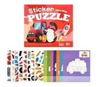 Paint By Sticker Book Toy | Parent-Child Interactive Early Learning Game | Sticker By Number Kids Activity Book For Boys Girls