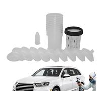 Paint Cup with Filter, Car Paint Filtering Lids and Adapters, 400 ml Epoxy Stirrer Tool, Clear Measurement Marking Accuracy, Automotive Accessories for Auto, Painting Projects,
