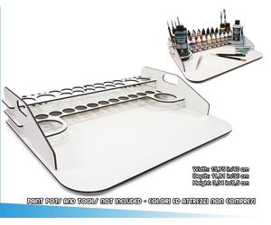 Paint Display E Work Station 40x30 Accessori Per Modellismo Vallejo