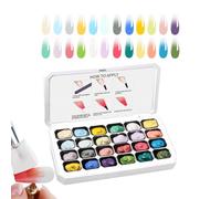 Paint Gel for Nail 24-Grid Gradient Sponge Pat DIY