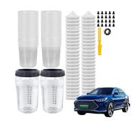 Paint Mix Cups, Clear Measuring Containers, 6 Ounce Capacity with Marked Scale, Multi-Functional Mixing, Car Repair Arts Crafts for Models, Renovation, Modification, Transparent