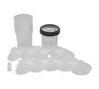 Paint Mixing Cups, Car Paint Filtering Lids, 5,91 x 3,54 in 400 ml Epoxy Stirrer Tool, Adattatori Automotive, Leakproof Design for Auto Body Work, Painting and Resin Projects