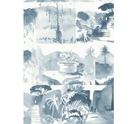 Paint & Paper Library Carta da parati panoramica Abbey Gardens - Blue Blood