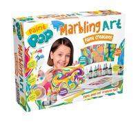 Paint Pop - Set di creazioni artistiche per marmorizzazione - Miscelazione creativa, miscelazione e pittura Marmorizzazione divertimento per bambini - Facile installazione, pulizia, asciugatura rapida