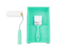 Paint Rollers Kit, Ceiling Paint Roller, Professional Painting with 5.9 Inches Short Handle, Painting Accessory for Cabinets, Walls, Ceilings, Doors, Crafts, Renovation, Decks