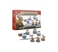Paint Set Stormcast Eternals Warhammer Age of Sigmar Set di Pittura con colori pennello Starter e 3 miniature Figli Eterni della Tempesta