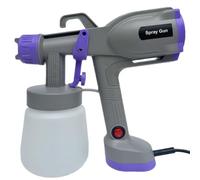 Paint Sprayer - Plug-in Tool with 5 Nozzles for DIY Projects | Versatile vernice sprayer equipped with 5 intercambiabile nozzles for precise application on fences, sheds, walls, ceilings,