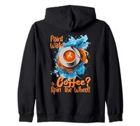 Paint Water OR Coffee Spin The Wheel Felpa con Cappuccio