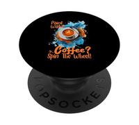 PAINT WATER OR COFFEE SPIN THE WHEEL PopSockets PopGrip Adesivo