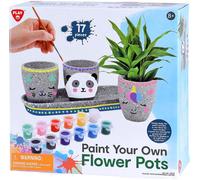 Paint Your Own 17 Piece Cement Flower Pots