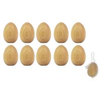 Paint Your Own Tinta Unita IN Legno Uova - Pasqua Hobby Decorazione Fun - Scelta