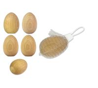 Paint Your Own Tinta Unita IN Legno Uova - Pasqua Hobby Decorazione Fun - Scelta