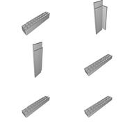 Paintbrush Holder Wall Mount with Magnet Option 20-Brush Capacity Art Supply