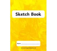 Paintbrush Sketch Book 2 - A4 sized / 100 pages of drawing sheets / great for creative projects