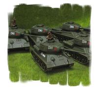 Painted - Compagnia Sovietica T-34/85 (10 Carri) - 15mm WW2 - Flames of War