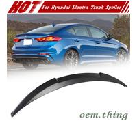 Painted Fit For Hyundai Elantra AD 6th DTO Type Rear Trunk Spoiler Wing 16-18
