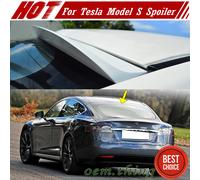 Painted Fit FOR Tesla Model S 4DR K Style Rear Roof Window Spoiler 2022 P100D