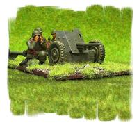 Painted German Pak 36 gun And Crew - 28mm WW2 - World War II bolt action