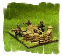 Painted German Pak 40 Gun and Crew - 28mm WW2 - World War II Bolt Action