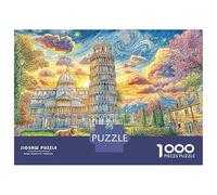 Painted Landscape Puzzle 1000 Pezzi Pagoda in Enchanted Garden Puzzle in Carta Ecologica E Precisa, Gioco Rilassante E Stimolante Per Adulti E Famiglia 52x38cm/1000pcs