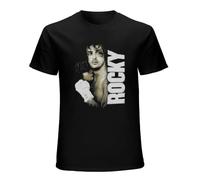 Painted Rocky T-Shirt Unisex Mens Tees Black L