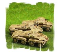 Painted - SdKFZ 231 DAK Heavy Scout Troop (3 Vehicles) 15mm WW2 - Flames of War
