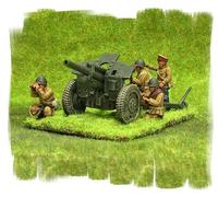 Painted Soviet 122mm Howitzer And Crew - 28mm WW2 World War II Bolt Action