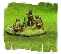 Painted - Team Mortaio Medio Statunitense - 28mm - World War II Bolt Action