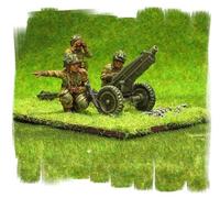 Painted - US Airborne 75mm Pack Howitzer 28mm WW2 - World War II Bolt Action