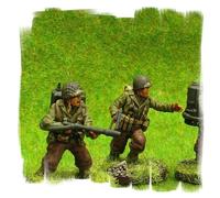 Painted US Flame Thrower Teams (4 Men) 28mm WW2 World War II - Bolt Action