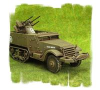 Painted - US M16 Quad HMG - 28mm WW2 - World War II Bolt Action