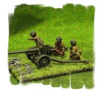 Painted - US Paras 57mm AT Gun And Crew - 28mm WW2 World War II Bolt Action