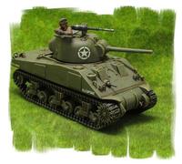 Painted US Sherman 75mm Sherman tank - 28mm WW2 - World War II bolt action