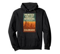 Painted Valley Wonders Camicia Colorado Spires Vista Tramonto Felpa con Cappuccio
