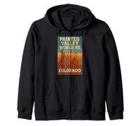 Painted Valley Wonders Camicia Colorado Spires Vista Tramonto Felpa con Cappuccio