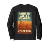 Painted Valley Wonders Camicia Colorado Spires Vista Tramonto Maglia a Manica