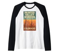 Painted Valley Wonders Camicia Colorado Spires Vista Tramonto Maglia con Maniche Raglan
