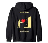 Painter Heart to Canvas Devotion It's all I Have Felpa con Cappuccio