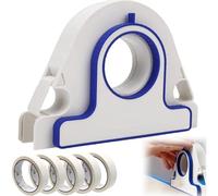 Painters Tape Applicator,Masking Master Tape Dispenser with Scraper with 1mm Spacing,Masking Paint Tape Applicator Set for Painting Trim, Wall and Floor Painting (1pcs+White Tape)