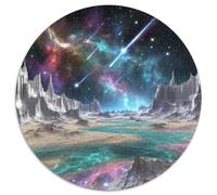 Painting 1000 Pieces Jigsaws Stress Reliever Difficult Challenge for Adults Kids Unique Challenge Games Landscape Round Family Game Gifts And Gifts 1000pcs (67.5x67.5cm)